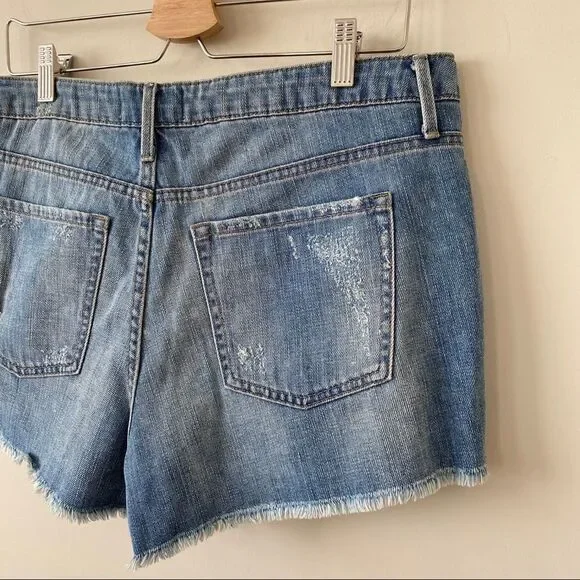 Rachel ROY-Distressed Embellished High Rise Shorts - Picture 6 of 8